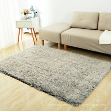 Solid PV fleece carpet with anti-slip back for living room made in China